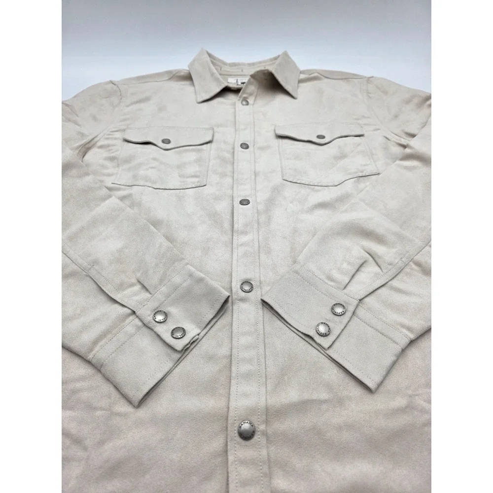 BANANA REBUPLIC MENS‎ BUTTON DOWN SHIRT XL STANDARD FIT CREAM